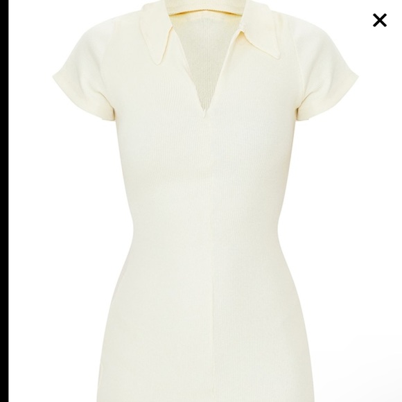 CREAM POLO DRESS - Picture 3 of 3
